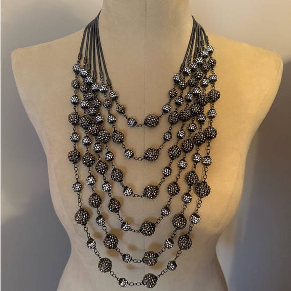 Chico’s Misty Night Statement Necklace - Picture 6 of 6